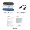 dura MOBI Oreiller Haut-Parleur Conduction Osseuse Sommeil BT5.0 Minuterie T-Flash Carte Charge Rapide Taille Portable