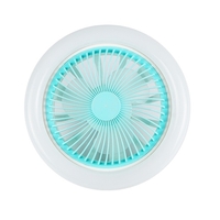 E27 lampe tête plafond double usage ventilateur lampe 3-vitesse réglage petit ventilateur de plafond lumière pour enfants chambre chambre
