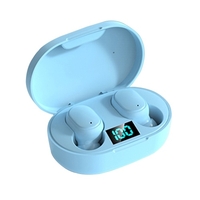 E6S BT5.1 Écouteurs sans fil 6D HiFi Stero Sound IPX4 Écouteurs intra-auriculaires étanches à la transpiration,  contrôle tactile intelligent,  double canal d