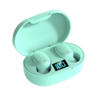 E6S BT5.1 Écouteurs sans fil 6D HiFi Stero Sound IPX4 Écouteurs intra-auriculaires étanches à la transpiration,  contrôle tactile intelligent,  double canal d