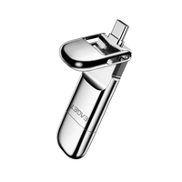 EAGET SU10 128 Go USB3.0 Type-C Double port Chiffrement à semi-conducteurs U Disque Sauvegarde à une clé Jusqu