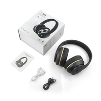 EL528 casque sans fil BT casque stéréo pliable ANC casque sport jeu TF / FM / mode filaire écouteur pour téléphone / ordinateur portable / PC noir et or