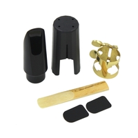 Embouchure de Saxophone/Sax Aigu En Plastique Avec Bouchon Boucle En Métal Roseaux Embouchure Patchs Tampons Coussins