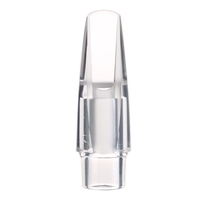 Embouchure transparente pour saxophone alto Embouchure en cristal e-plat Mini Portable pour lecteur de musique débutant
