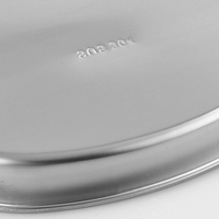 En acier inoxydable Plateau en forme de rein Instruments de laboratoire dentaire Plats chirurgicaux Réutilisables Plats rénaux en métal
