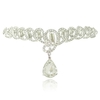 En alliage Hairband bijoux frontal avec dames strass gros mariage bandeau parti féminin pendentif casque