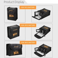 En plein air Portable LiPo Batterie Antidéflagrant Sac De Stockage De Sécurité Compatible avec 3 PCS DJI Mavic Mini Drone Quadricoptère Batterie
