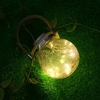 En plein air solaire suspendue lumière fissure boule de verre solaire suspension lumière lampe fée lumière paysage patio jardin pot solaire lumière 1 Pcs