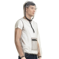 En plein air Ultralight Mesh Hooded Bug Jacket Anti-moustiques Voir à travers Protecteur Maillot Protecteur Insect Shield pour Camping Randonnée Pêche Jardinage