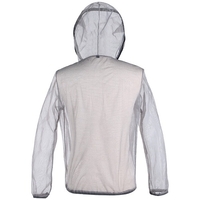 En plein air Ultralight Mesh Hooded Bug Jacket Anti-moustiques Voir à travers Protecteur Maillot Protecteur Insect Shield pour Camping Randonnée Pêche Jardinage