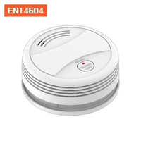 EN14604 Détecteur de fumée de batterie à strobe vive et alarme sonore