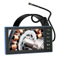 Endoscope à triple caméra avec endoscope à écran couleur IPS de 7 pouces avec 6 lumières LED 1080P Photos Vidéos Caméra serpent Caméra d