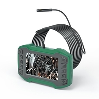 Endoscope avec écran IPS de 4, 5 pouces à double lentille 200W Pixel 1080P Caméra vidéo haute définition Image vidéo prenant 6 lumières LED Câble de 10 mètres pour l