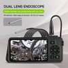 Endoscope industriel avec écran couleur IPS de 4, 5 pouces 1080P Photos Vidéos Caméra serpent avec 6 lumières LED Borescope IP67 Caméra d