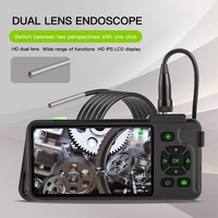Endoscope industriel avec écran couleur IPS de 4, 5 pouces 1080P Photos Vidéos Caméra serpent avec 6 lumières LED Borescope IP67 Caméra d