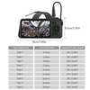 Endoscope industriel avec écran couleur IPS de 4, 5 pouces 1080P Photos Vidéos Caméra serpent avec 6 lumières LED Borescope IP67 Caméra d