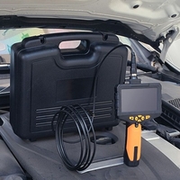 Endoscope industriel portatif avec écran IPS de 4, 7 pouces à lentille unique Caméra électronique 100 W Pixel Prise de vue vidéo 6 lumières LED Câble de 3, 0 mètres pour l