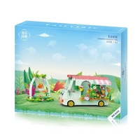 Enfants blocs de construction briques filles jouets Puzzle cadeau Snack camion modèle cadeau de noël jouet parent-enfant