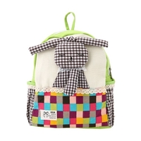 Enfants Cartables Sac à dos Toile Mignon Lapin de Bande Dessinée Enfants Maternelle Primaire Schoolbags Rose