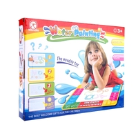 Enfants dessin eau magique Mat 1 Set 50 * 50cm multi color Aqua Doodle Mat avec 1 stylo + 1 peinture modèle