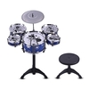 Enfants Enfants Jazz Drum Set Kit Musical Instrument éducatif Jouet