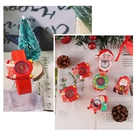 Enfants montre Silicone Slap Bracelet de noël montre-bracelet Quartz dessin animé jouet montres cadeaux pour petits enfants enfants