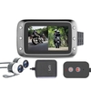 Enregistrement de moto Dash cam double objectif 2 canaux lentille avant et arrière 1080P enregistreur de conduite avec GPS grand angle 140 ° 3 `` LCD,  64G Max