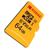 Enregistrement vidéo 4K avec une carte mémoire Kodak Micro SD Carte mémoire 64 Go TF U3 A1 V30 Carte mémoire 100K / s