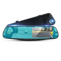 Enregistreur de conduite de rétroviseur de voiture de 4, 0 pouces 1080p double enregistrement avec image de recul