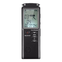 Enregistreur vocal numérique de 8 Go Enregistreur vocal Lecteur MP3 Enregistrement HD 1536 Kbps Microphone à double condensateur Réduction du bruit 13h Enregistrement continu avec lecteur MP3 WAV Enregistrement téléphonique pour réunion Conférence 