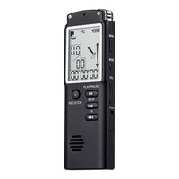 Enregistreur vocal numérique de 8 Go Enregistreur vocal Lecteur MP3 Enregistrement HD 1536 Kbps Microphone à double condensateur Réduction du bruit 13h Enregistrement continu avec lecteur MP3 WAV Enregistrement téléphonique pour réunion Conférence 