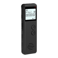 Enregistreur vocal numérique Enregistreur à commande vocale Réduction du bruit Dictaphone Lecteur MP3 Enregistrement HD Enregistrement continu de 10 h Fonction d