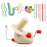 Enrouleur de fil de canette Combo Trombone Aiguilles en plastique Anneau de comptage Support d