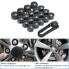 Ensemble de 16 + 4pcs Universal 17mm Car Wheel Set Bolt Covers Locking Caps