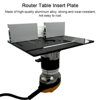 Ensemble de 3 Routeur Table Insert Plaque En Alliage D