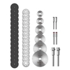 Ensemble de 42 roues de coupe,  roues de coupe en résine avec mandrins,  lames de scie circulaire HSS pour bois,  verre,  plastique,  pierre,  métal
