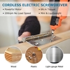 Ensemble de 47 tournevis électriques PCS avec étui Tournevis sans fil 6 N.m avec tête rotative 32 embouts de vis Perceuse électrique portative rechargeable Tournevis avec tige d
