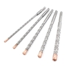 Ensemble de 5 PCS 160mm Acier Pierre Foret C-ross Cutter Set Kit pour Brique Pierre Béton