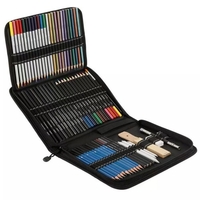 Ensemble de 95 crayons à dessin et croquis professionnels comprenant un croquis au crayon de couleur à l