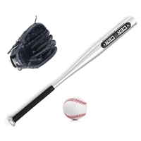 Ensemble de balles de baseball Batte de baseball + gants de baseball + gants de baseball Batte de baseball en alliage d