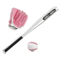 Ensemble de balles de baseball Batte de baseball + gants de baseball + gants de baseball Batte de baseball en alliage d