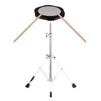 Ensemble de batterie silencieux muet de 8 pouces Instrument à percussion Connecteur à vis de 8 mm 79-120 cm Hauteur réglable