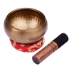 Ensemble de bols chantants tibétains ammoon avec bol sonore en métal fait à la main de 10, 5 cm / 4 pouces et coussin doux et frappeur en bois pour la méditation sonore Chakra guérison Yoga Relaxation