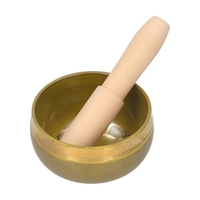 Ensemble de bols chantants tibétains Bol sonore de Bouddha et maillet en bois Bol charka Bol sonore de méditation avec bâton en bois de maillet pour la guérison,  la pleine conscience,  la relaxation,  le yoga