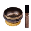 Ensemble de bols chantants tibétains Muslady avec bol sonore en métal fait à la main de 11, 5 cm / 4, 5 pouces et coussin doux et frappeur en bois pour la méditation sonore Chakra guérison Yoga Relaxation