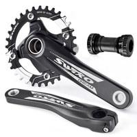 Ensemble de bras de manivelle de vélo SWTXO 170mm 104 BCD avec support inférieur et plateau 32T pour vélo de route de VTT 8 9 10 11 12 vitesses