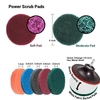 Ensemble de brosse de perceuse électrique 31 pièces avec chiffon propre,  éponge à tampons à récurer,  brosse à récurer électrique