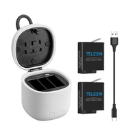 Ensemble de chargeur de batterie pour appareil photo TELESIN Allin Box