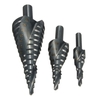Ensemble de forets étagés HSS 3 pièces 4-32 MM spirale en acier à grande vitesse pour trou de tige triangulaire en cône métallique