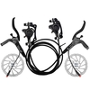 Ensemble de freins hydrauliques pour vélos E avec rotors de 160 mm Étranger de freins à disque hydraulique avant et arrière
